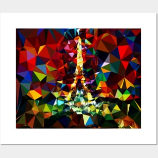 Eiffel tower modern abstract Posters and Art